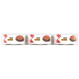 Pâté de foie, PRIX MINI, 3x1/10 234g
