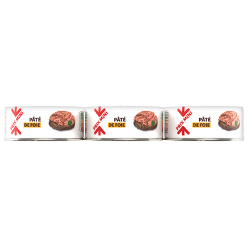 Pâté de foie, PRIX MINI, 3x1/10 234g
