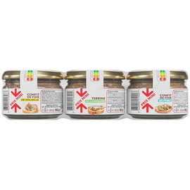 Assortiments de terrines PRIX MINI - 3x180g