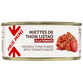 Miettes de thon à la tomate PRIX MINI - boîte 160g