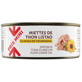 Miette thon à l'huile de tournesol PRIX MINI - boîte 160g