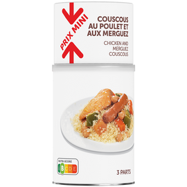 Couscous volaille et aux légumes PRIX MINI - boîte 3/2 de 980g