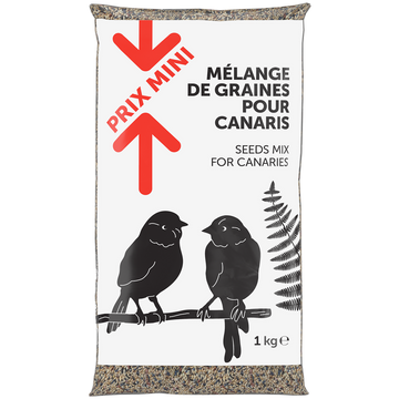 Mélange de graines pour canaris PRIX MINI 1kg
