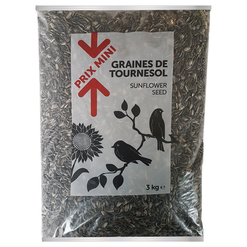 Graine de tournesol pour oiseaux PRIX MINI sac 3kg