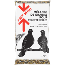 Mélange de graines pour tourterelles PRIX MINI sac 1kg