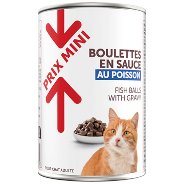 Boîte pour chat Boulettes en sauce poisson PRIX MINI - 400g