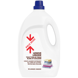 Lessive liquide PRIX MINI - 50 lavages, 3L