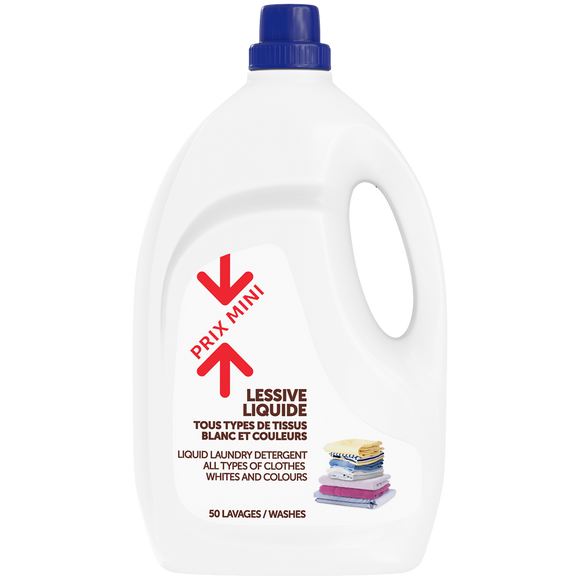 Lessive liquide PRIX MINI - 50 lavages, 3L
