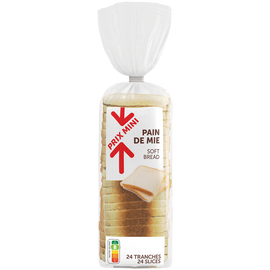 Pain de mie nature PRIX MINI, 500g