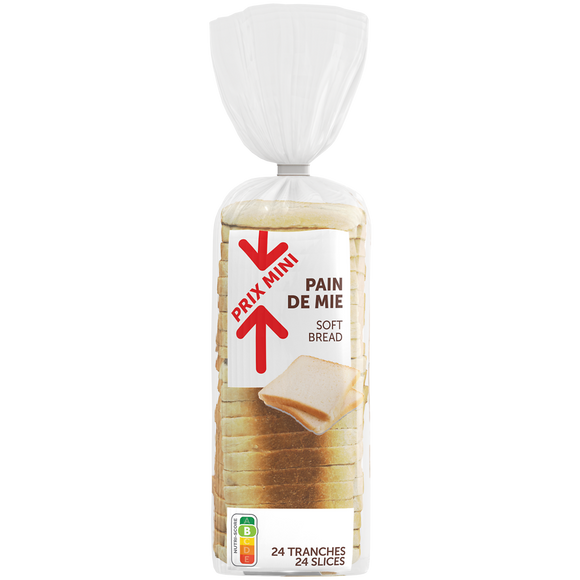 Pain de mie nature PRIX MINI, 500g