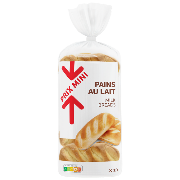 Pains au lait PRIX MINI - 350g, x10