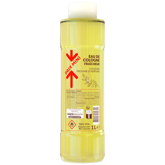 Eau de cologne fraîche PRIX MINI - flacon 1L