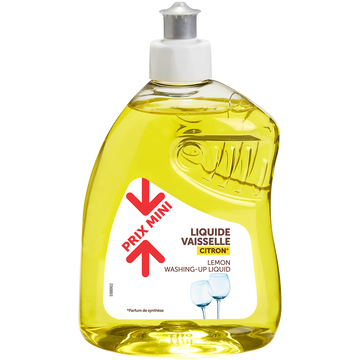 Liquide vaisselle parfum citron PRIX MINI - flacon 500ml