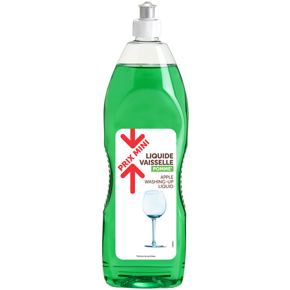 Liquide vaisselle parfum pomme PRIX MINI - flacon 1L