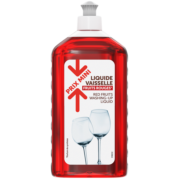 Liquide vaisselle parfum fruits rouges PRIX MINI - flacon 500ml