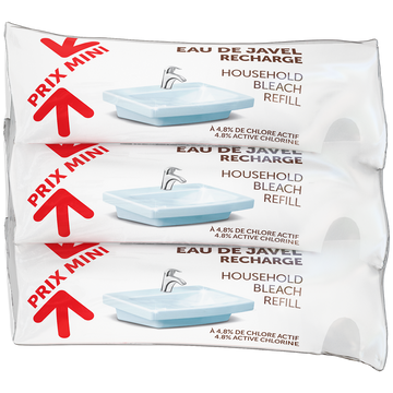Eau de javel bec recharge 3x250ml PXM