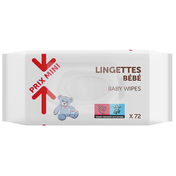 Lingettes bébé TAMI PRIX MINI x72