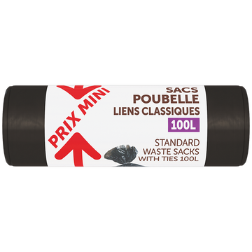 Sacs poubelle liens classiques PRIX MINI - 10x100L