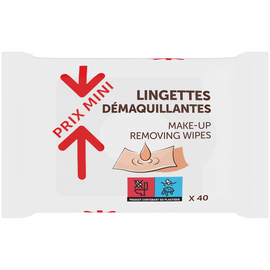 Lingettes démaquillantes PRIX MINI x40