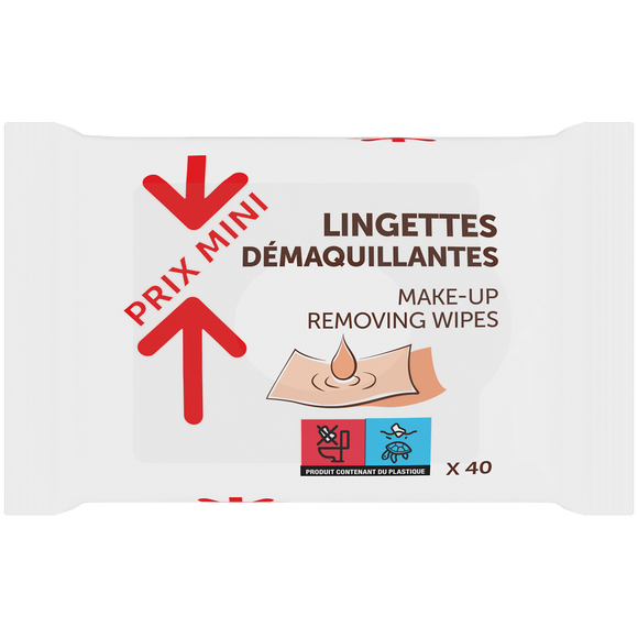 Lingettes démaquillantes PRIX MINI x40