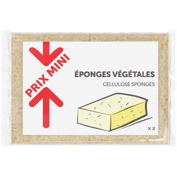 Eponges végétales PRIX MINI - x2