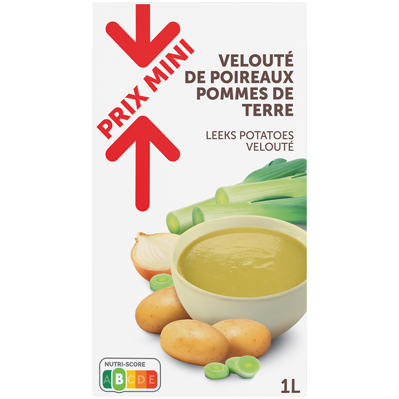 Velouté de poireaux pommes de terre PRIX MINI 1 litre