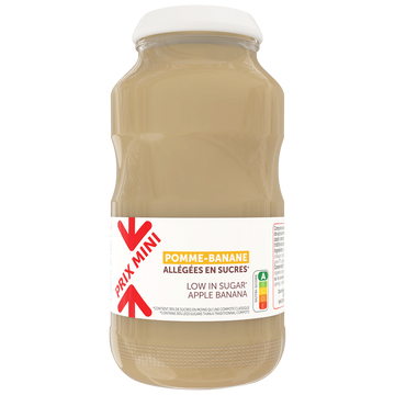 Dessert fruitier pomme/banane allégée PRIX MINI, bocal 720g