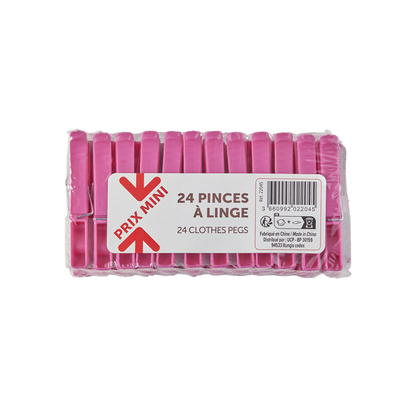 24 Pinces À Linge - PRIX MINI