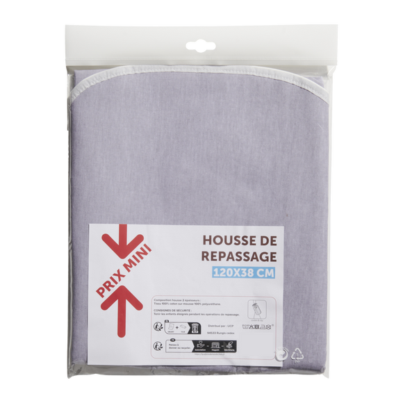 Housse de repassage 2 épaisseurs