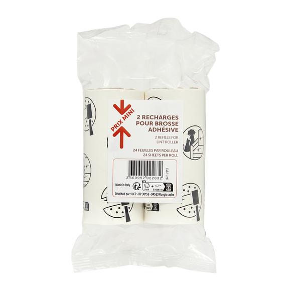 Recharge brosse à habit 24 feuilles x2 - PRIX MINI