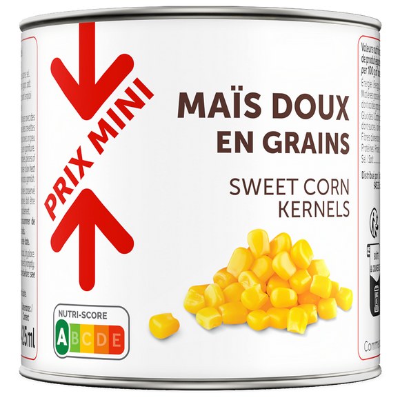 Mais doux grains PRIX MINI boîte de 285g