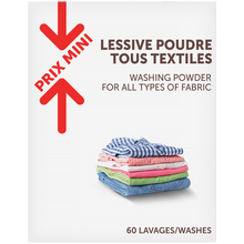 Lessive en poudre - 60 lavages - 3 kg