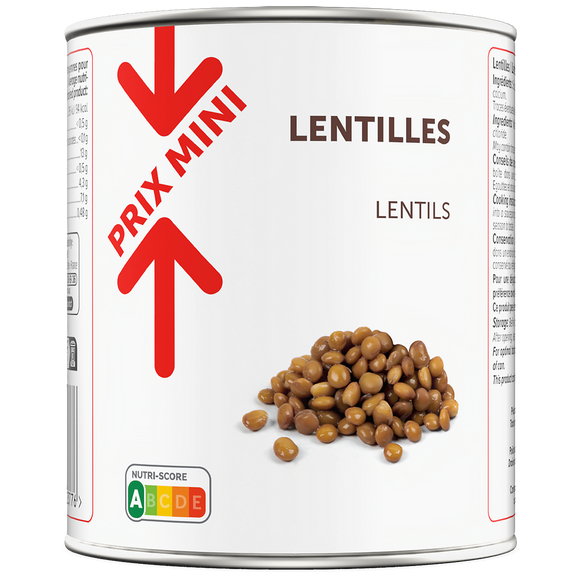 Lentilles PRIX MINI 530g