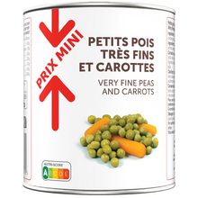 Petits pois très fins carottes PRIX MINI 530g