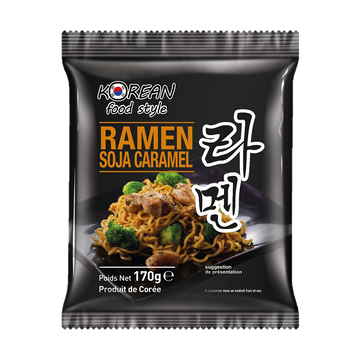 Nouilles ramen soja caramel, KOREAN FOOD STYLE, 170g