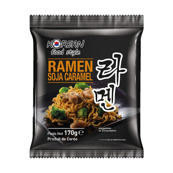 Nouilles ramen soja caramel, KOREAN FOOD STYLE, 170g
