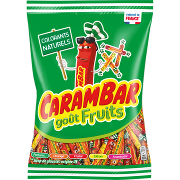 Bonbons Fruits CARAMBAR - Sachet de 320g