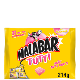 Chewing gum Tutti Frutti MALABAR - Sachet de 214g