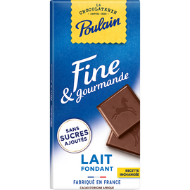 Tablette Chocolat Lait Fine & Gourmande POULAIN - 100g