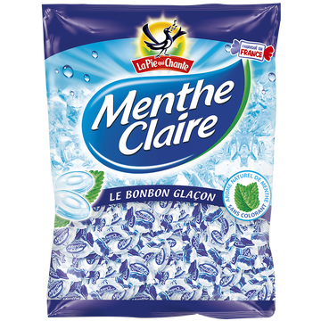 Bonbons Menthe Claire LA PIE QUI CHANTE - Sachet de 360g