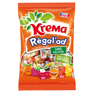 Bonbons Regal'Ad Assortiment fruits KREMA - Sachet de 360g