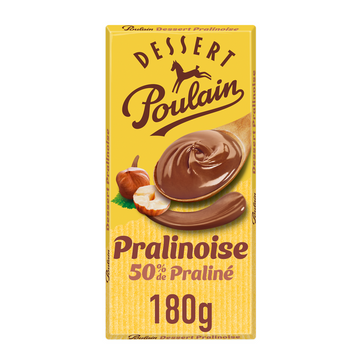 Tablette Chocolat Noir Pralinoise à patisser POULAIN - 180g