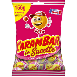 Bonbons Sucetes Caramel CARAMBAR - Sachet de 156g