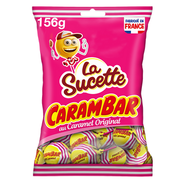 Bonbons Sucetes Caramel CARAMBAR - Sachet de 156g