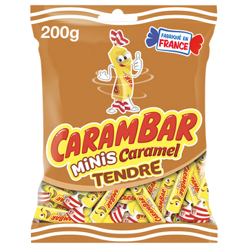 Bonbons Caramel Mini Tendre CARAMBAR - Sachet de 200g
