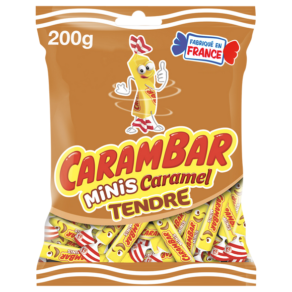 Bonbons Caramel Mini Tendre CARAMBAR - Sachet de 200g