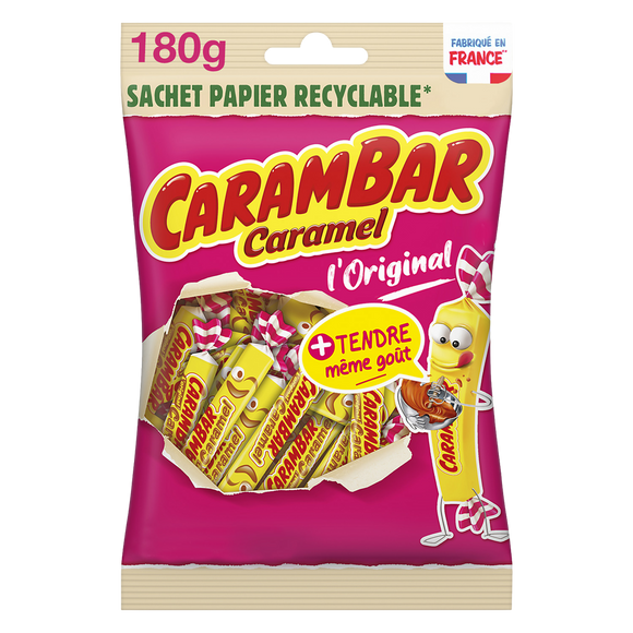 Bonbons Caramel CARAMBAR - Sachet recyclable de 180g