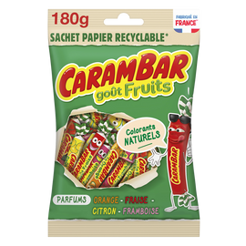 Bonbons Fruits CARAMBAR - Sachet recyclable de 180g