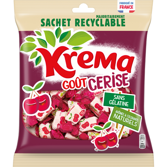 Bonbons Cerise KREMA - Sachet recyclable de 240g