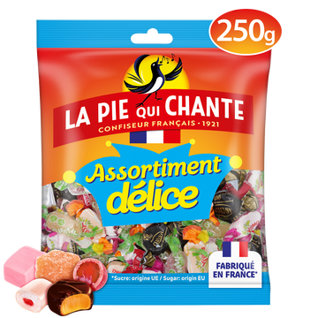 Bonbons Assortiment Délice LA PIE QUI CHANTE - Sachet de 250g